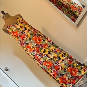 Nicole Miller Daylight Floral Maxi Dress with pockets